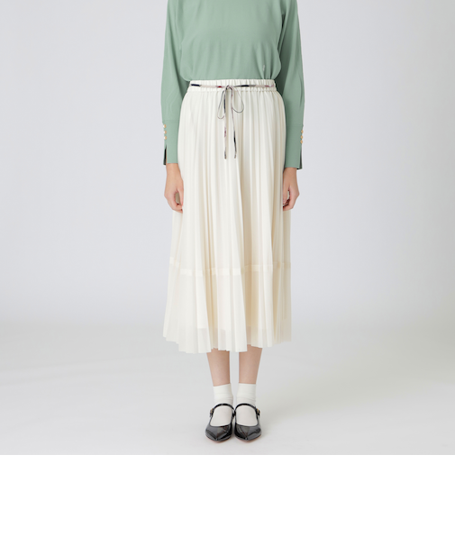 チュールプリーツスカート