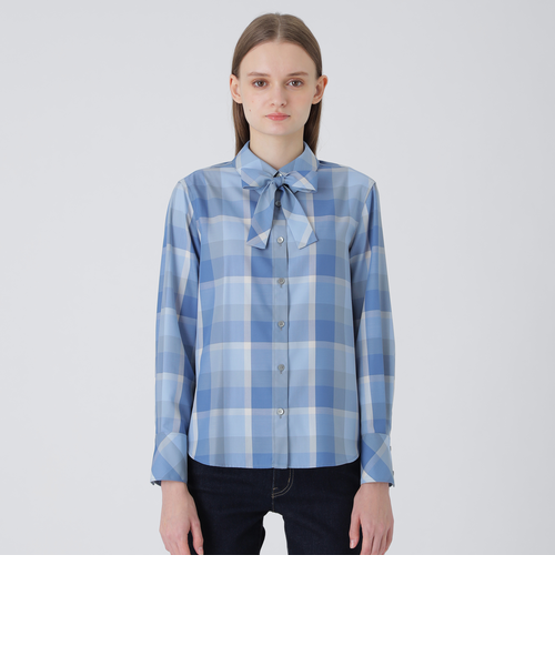 クレストブリッジチェックハーフスパンツイルシャツ｜ブルーレーベル