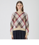 ヘアリークレストブリッジチェックジャカードプルオーバー