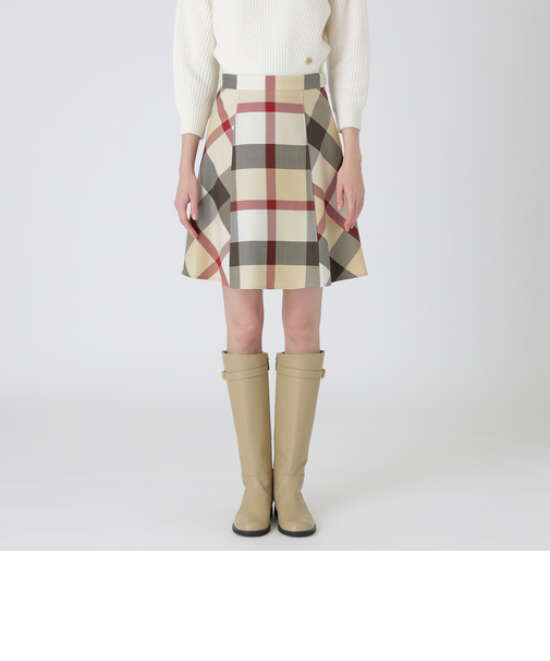 クレストブリッジチェッククロッシングビエラスカート