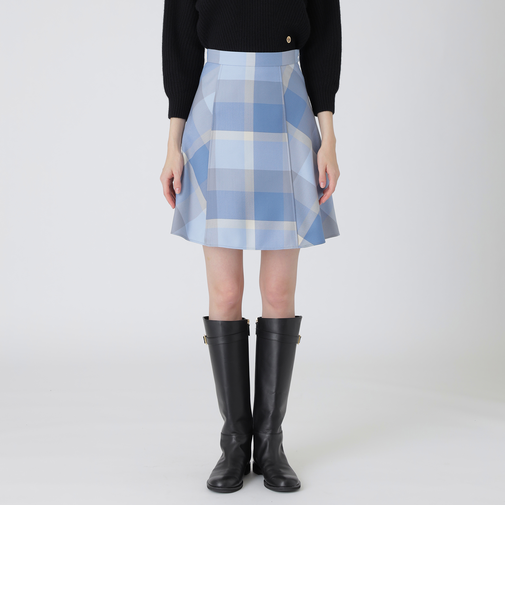 クレストブリッジチェッククロッシングビエラスカート