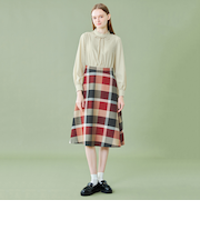 【WEB限定】クレストブリッジチェッククロッシングビエラコンビドレス