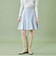 【WEB限定】ストレッチダブルクロスフレアスカート