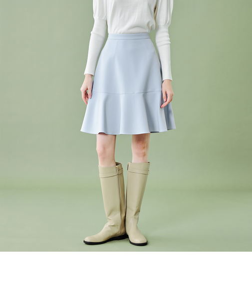 【WEB限定】ストレッチダブルクロスフレアスカート