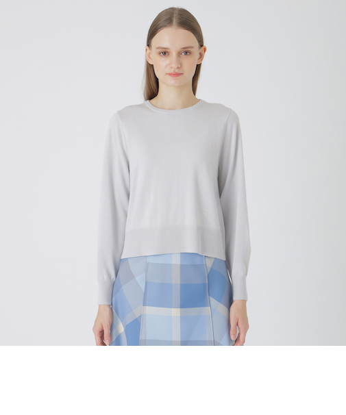 ウォッシャブルウールクルーネックプルオーバー