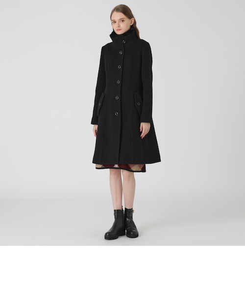 ブルーレーベルクレストブリッジ✨ファインウールダブルビーバースタンド コート ファインウールダブルビーバースタンドカラーコート（コート