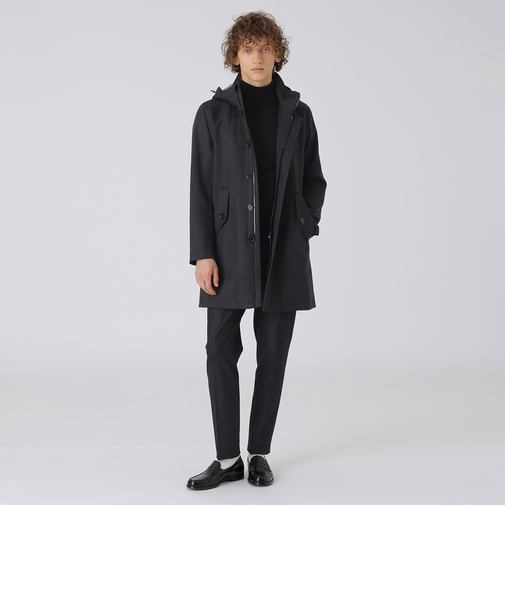 MIYUKIシャドークレストブリッジチェックシティパーカー