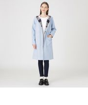 クレストブリッジチェックリバーシブルダンボールコーディガン