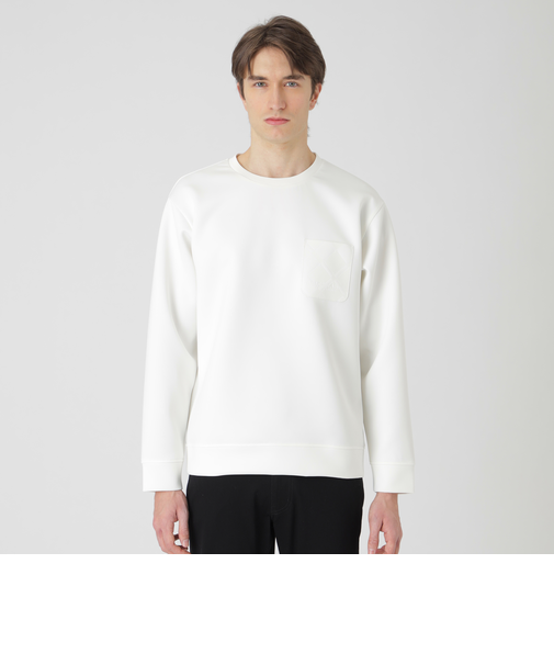 シャドーチェックパッチポケットスウェットシャツ