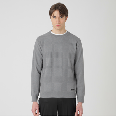 コンフィーシャドーチェックニット