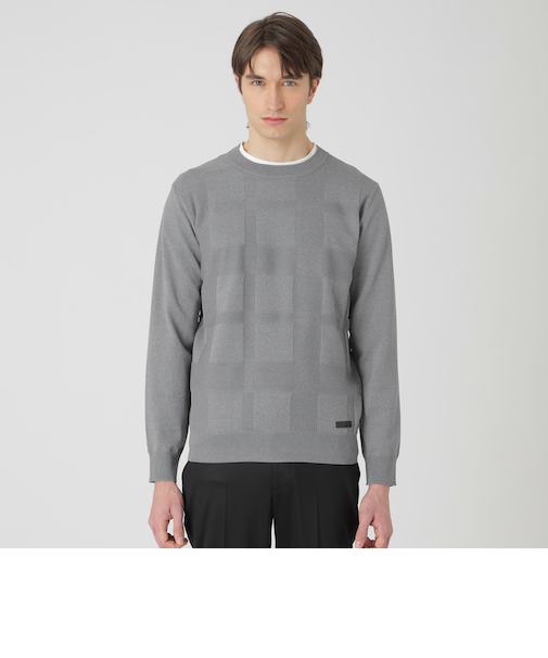 コンフィーシャドーチェックニット