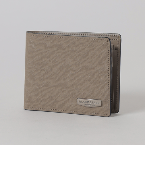 エンボスレザークレストブリッジチェック2つ折りウォレット