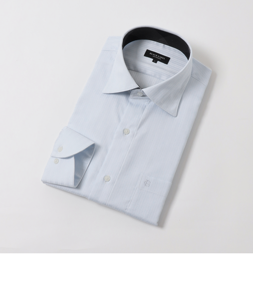 ハイストレッチシャドーストライプセミワイドカラーシャツ