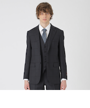 MIYUKI TOPグレーシャドーグレンチェックスリーピーススーツ