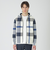 スウェードライククレストブリッジチェックパーカー