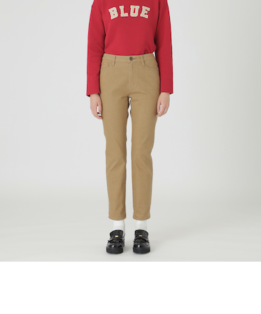 デニムハイライズストレートパンツ