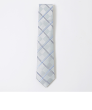 サテンブロックコンビチェックタイ