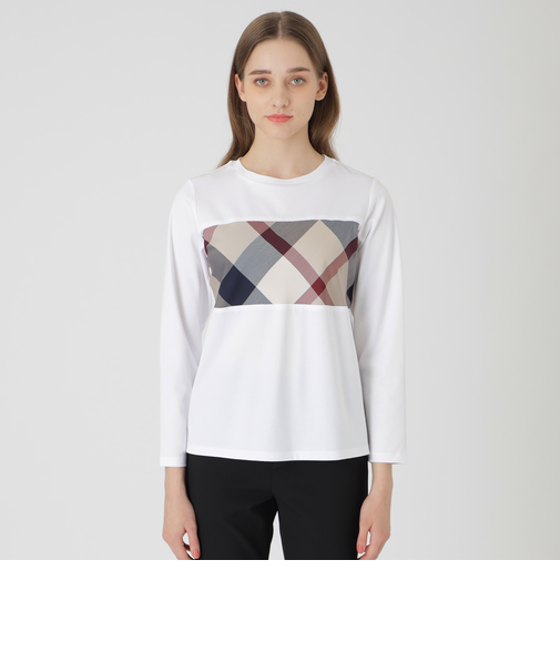 コットンシルケットスムースロングTシャツ