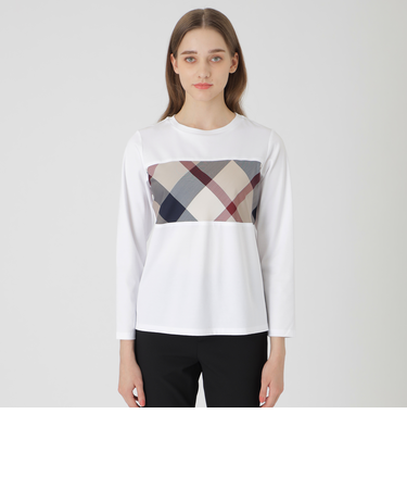 コットンシルケットスムースロングTシャツ