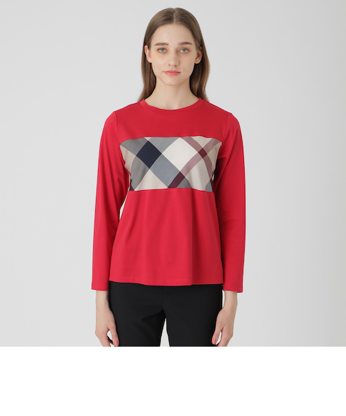 コットンシルケットスムースロングTシャツ