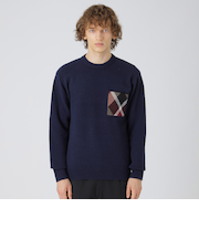 【一部店舗限定】パーシャルチェックニット