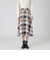 【一部店舗限定】クレストブリッジチェックエアリーツイルフレアスカート