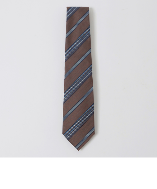 ヘリンボーンコンビワッフルレジメンタルタイ