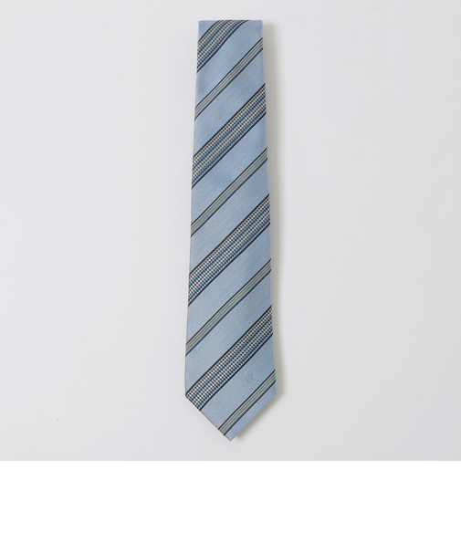 ヘリンボーンコンビワッフルレジメンタルタイ