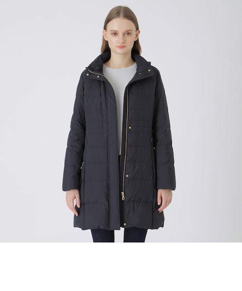 ダブルB マルチカラーリバーシブルダウンコート 一部店舗限定ハイマルチピーチタフタロングダウンコート｜ブルー