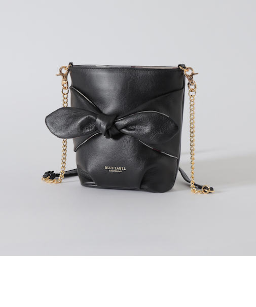 リボンレザーミニショルダー