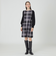 クレストブリッジチェッククロッシングビエラニットスリーブドレス