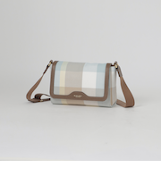 クレストブリッジチェックキャンバスかぶせショルダー