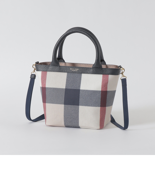 クレストブリッジチェックPVCミニトート