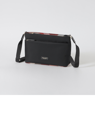 パーシャルクレストブリッジチェックナイロンミニショルダー