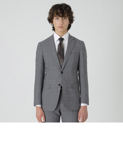 【一部店舗限定】ライトグレーミルドチェックスーツ