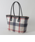 クレストブリッジチェックPVCトート