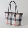 クレストブリッジチェックPVCトート
