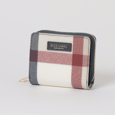 クレストブリッジチェックPVC二つ折り財布