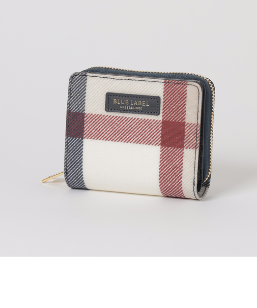 クレストブリッジチェックPVC二つ折り財布