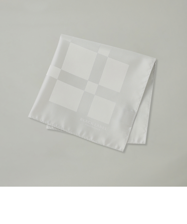 ジャカードクレストブリッジチェックチーフ