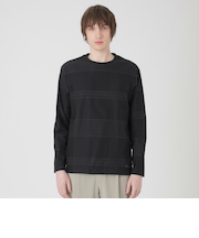 ハリヌキシャドーチェックカットソー