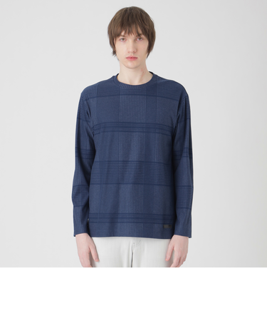 ハリヌキシャドーチェックカットソー