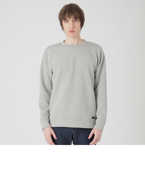 デニムライクブリスターチェックスウェットシャツ｜ブルーレーベル