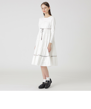 ニットドッキングティアードドレス