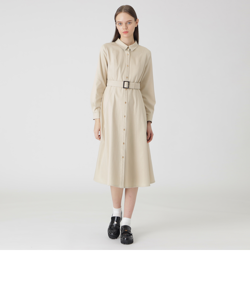 スラブシャンブレーデニムドレス