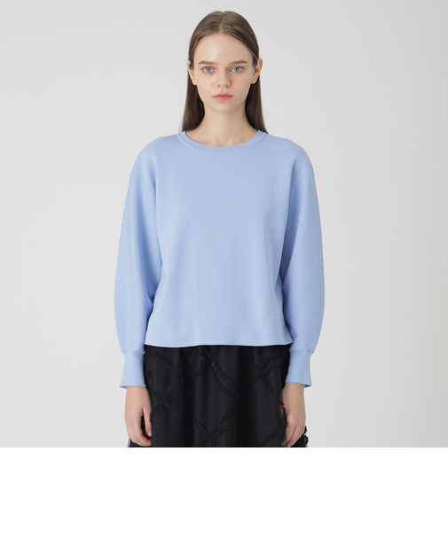 コットンポリエステルスムースニットプルオーバー