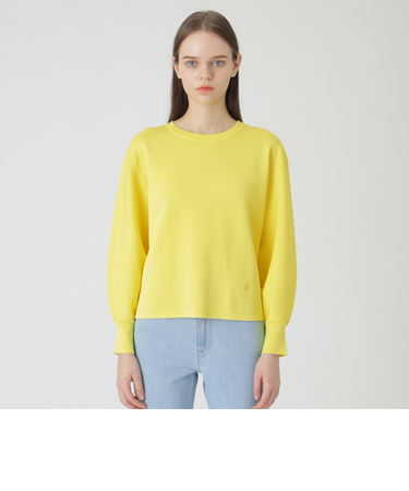 コットンポリエステルスムースニットプルオーバー