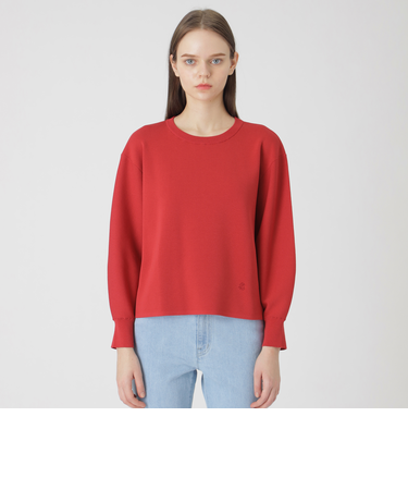 コットンポリエステルスムースニットプルオーバー