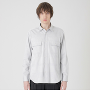 デニムライクシャドーチェックシャツ