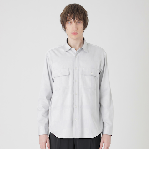 デニムライクシャドーチェックシャツ